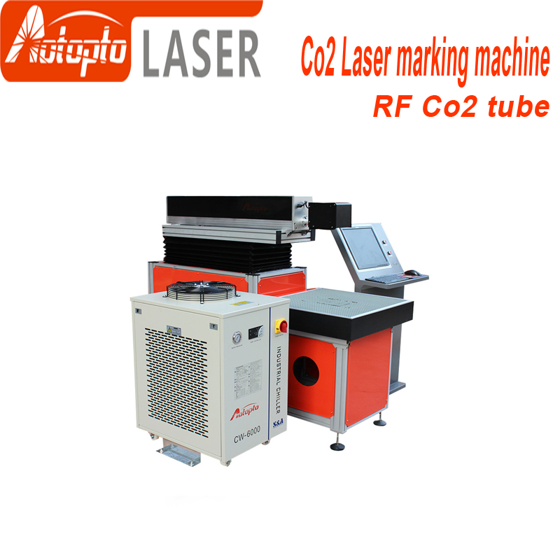 Co2 metalrør lasermærkningsmaskine 50w 100w co2 lasermærkningsmaskiner Co2 Rf Metal Tube